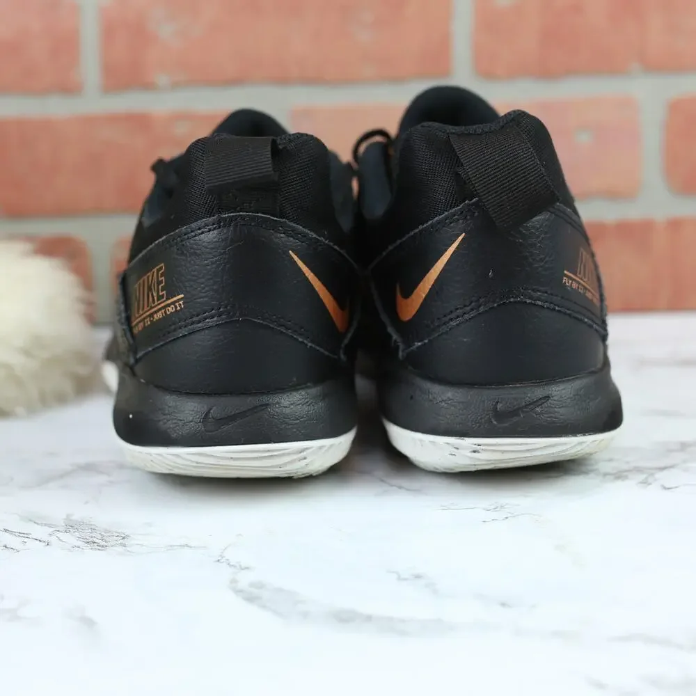 Nike Fly By II Sneakers Black Bronze Accent Lace Up Size 8 Men's